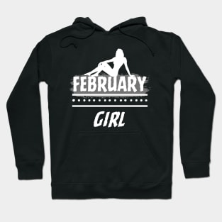 Birthday Gifts for Women February Girl February Woman Pose Style Hoodie